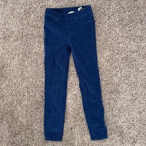 H&M Girl’s Blue Corduroy Leggings - Size 6